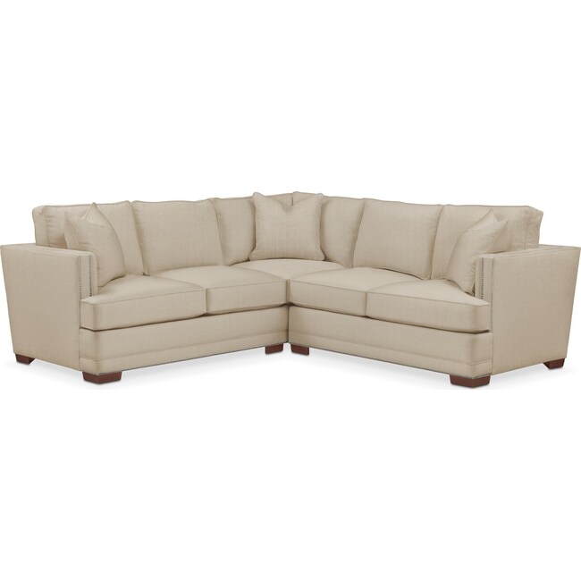 Living Room Furniture - Arden 2-Piece Small Sectional
