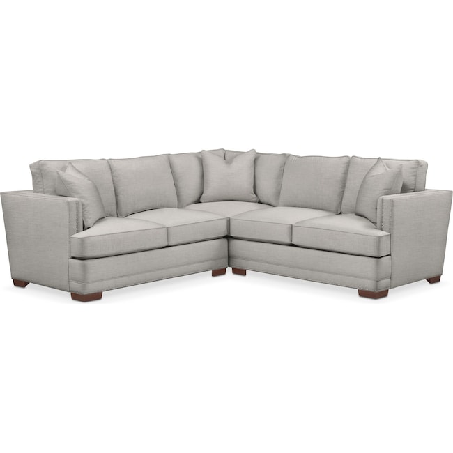 Living Room Furniture - Arden 2-Piece Small Sectional