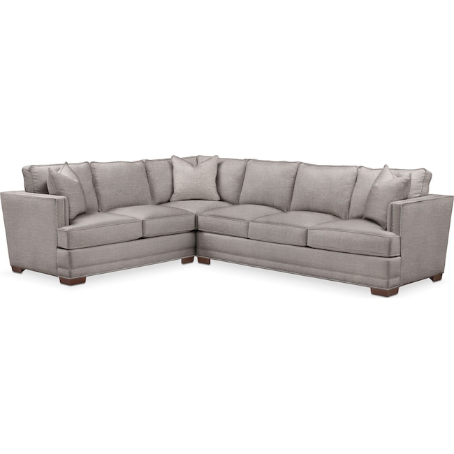 Living Room Furniture - Arden 2-Piece Large Sectional