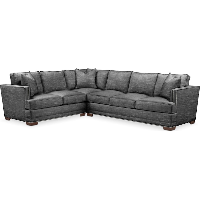 Living Room Furniture - Arden 2-Piece Large Sectional