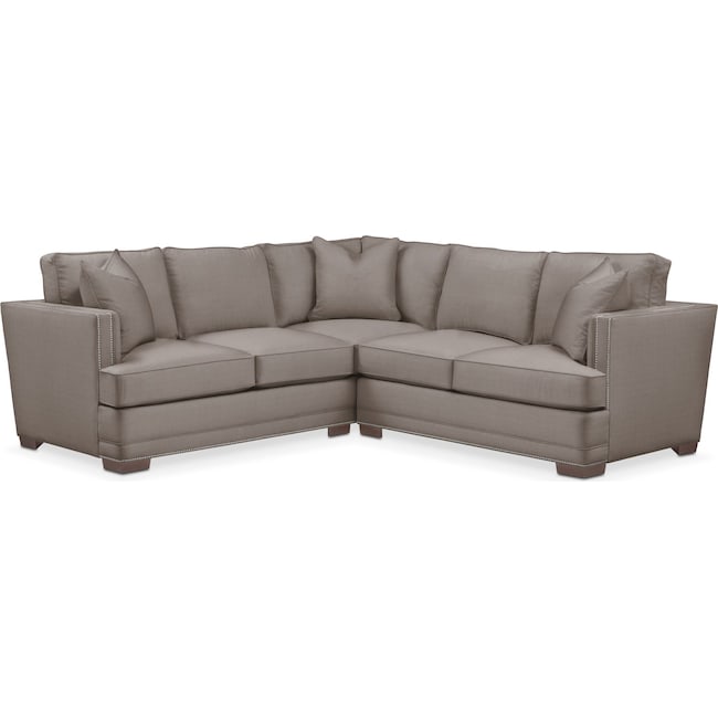 Living Room Furniture - Arden 2-Piece Small Sectional