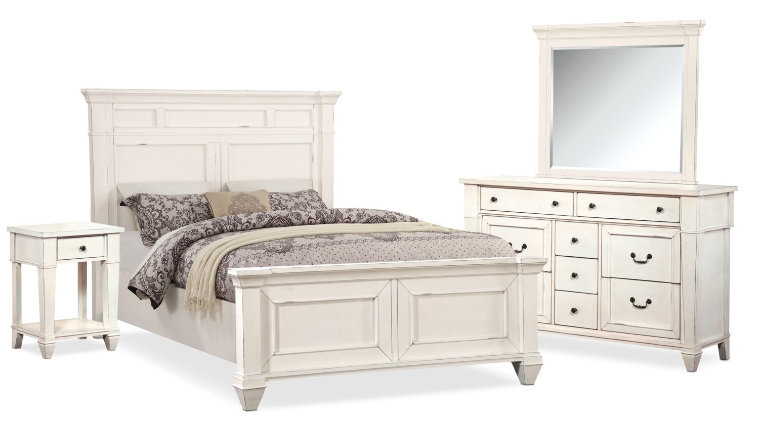 waverly white bedroom furniture levins store