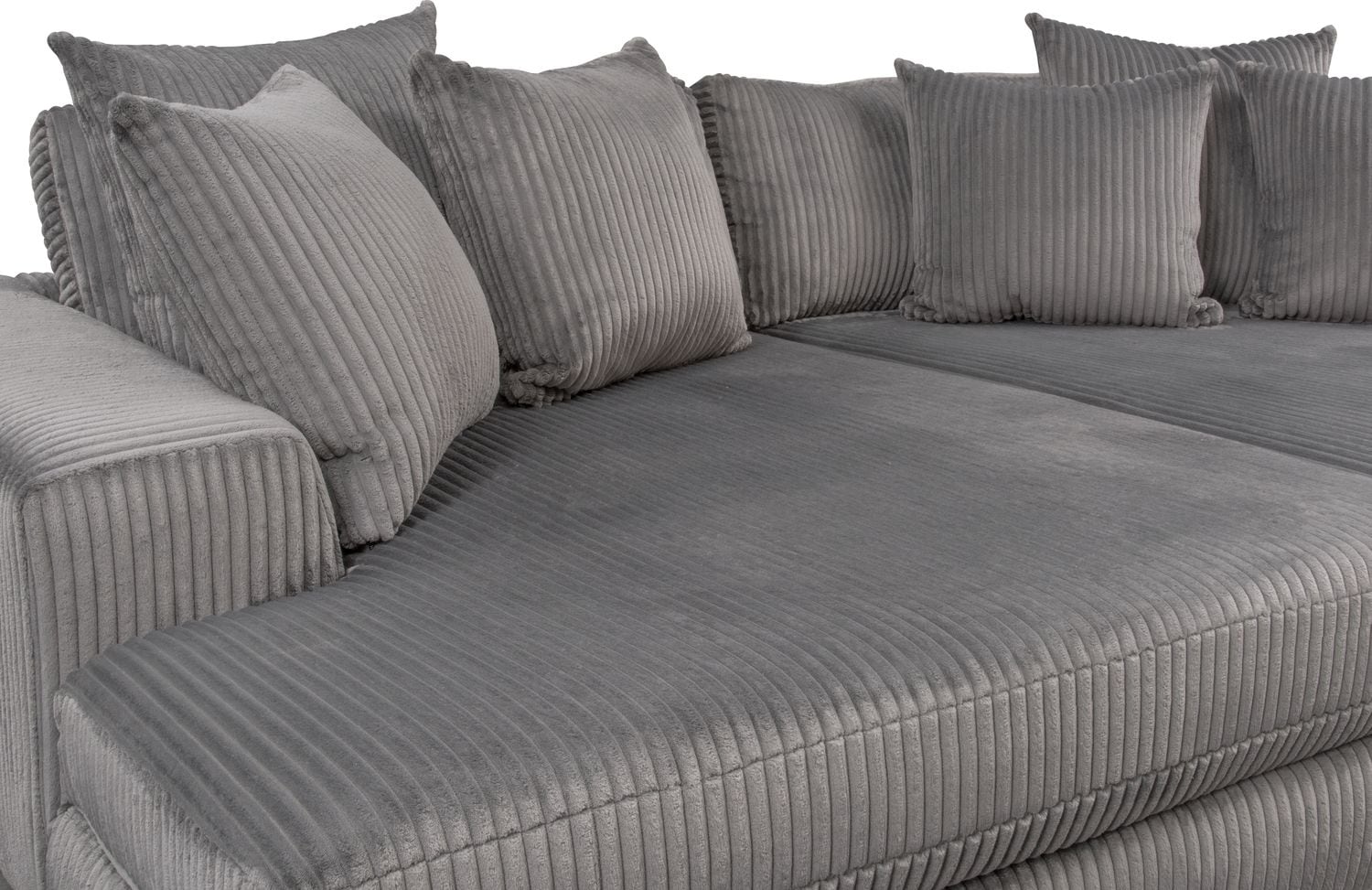 Lounge 2-Piece Sectional with Double Chaise - Gray | Value City
