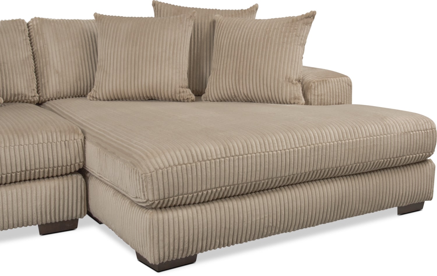 Lounge 2-Piece Sectional with Right-Facing Chaise - Beige | Value City