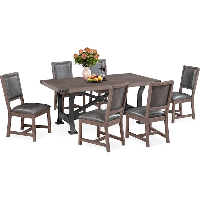 Dining Room Furniture - Newcastle Dining Table and 6 Side Chairs