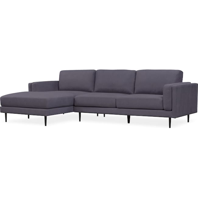Living Room Furniture - West End 2-Piece Sectional with Chaise
