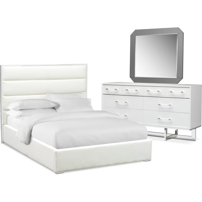 Concerto 5 Piece Bedroom Set With Dresser And Mirror