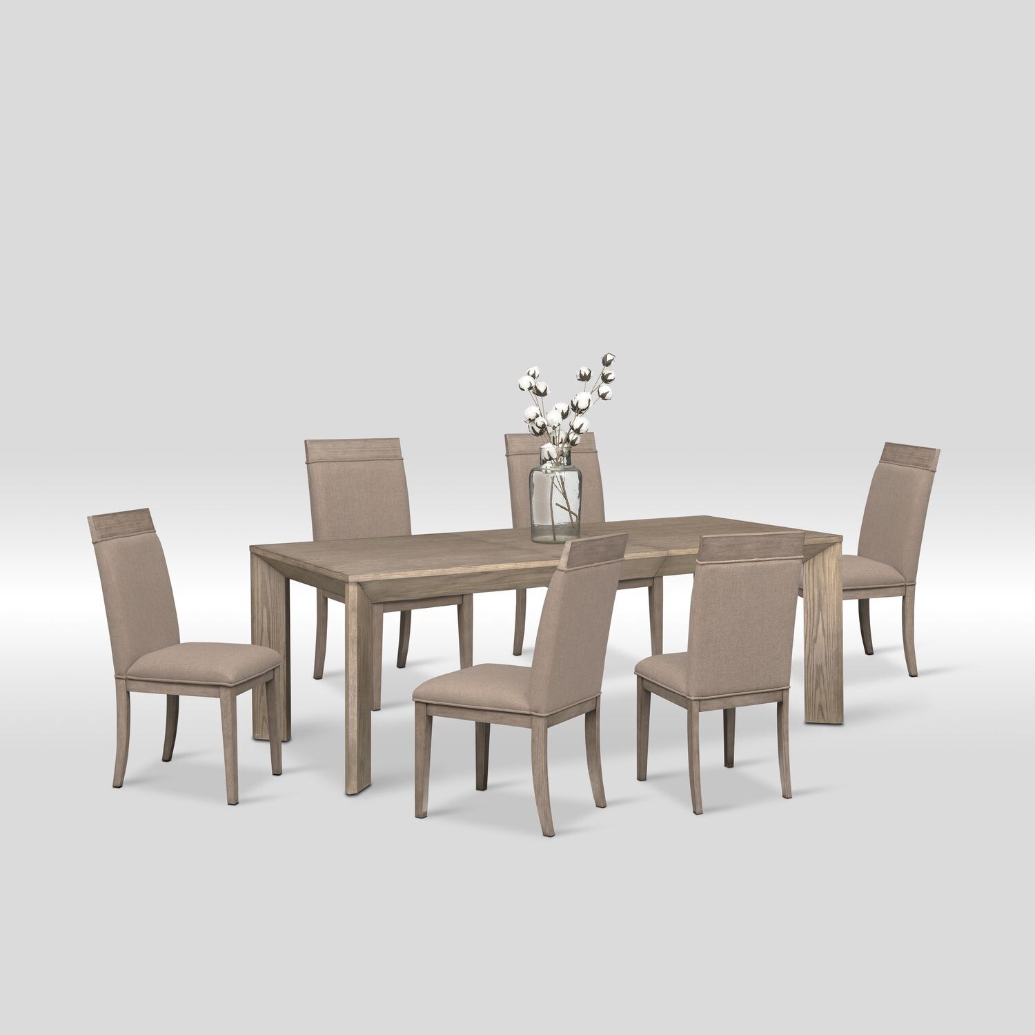 Gavin Table And 6 Side Chairs Graystone Value City Furniture Dining Room Furniture Gavin Table And 6 Side Chairs Graystone