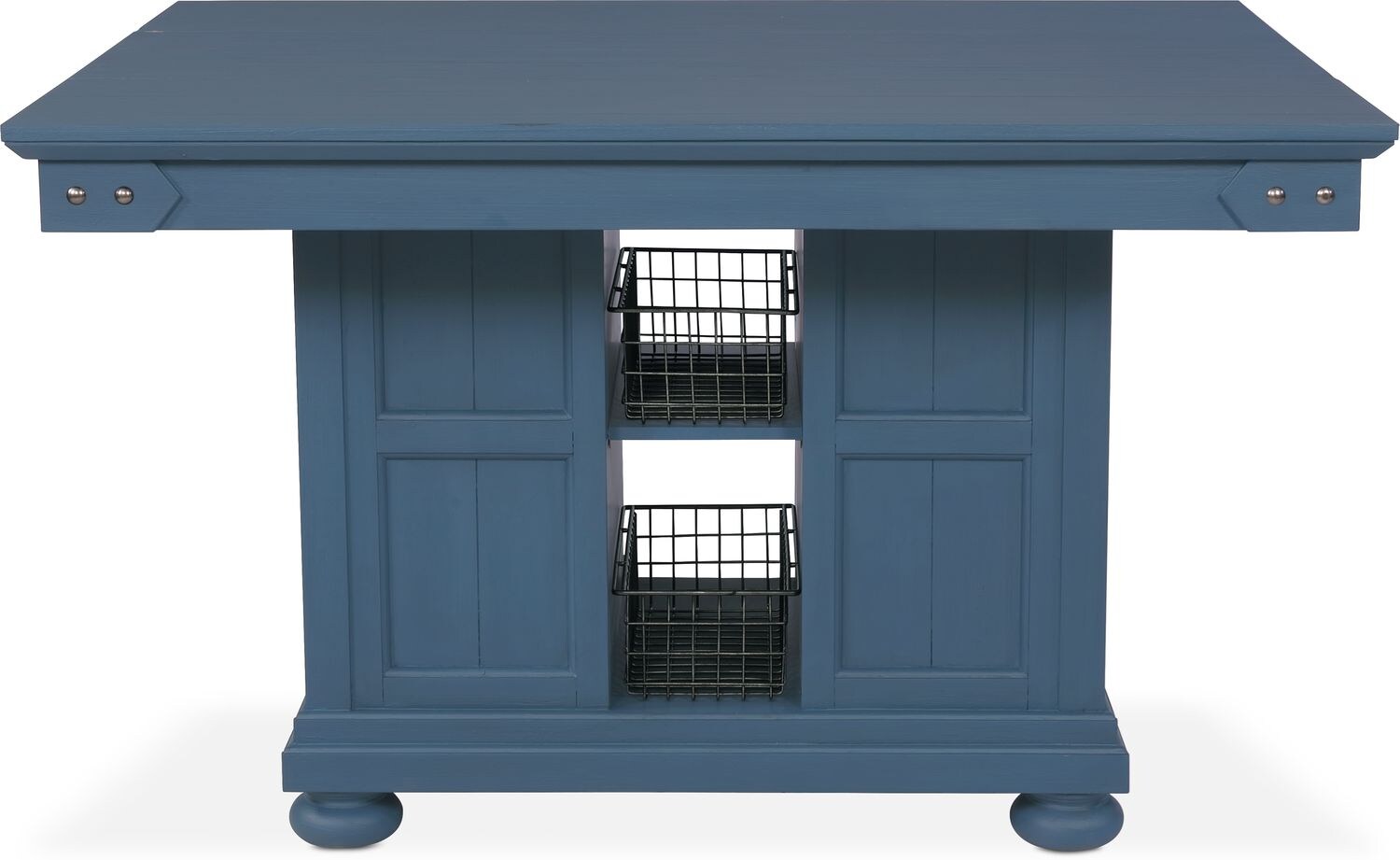 New Haven Kitchen Island Blue Value City Furniture and Mattresses