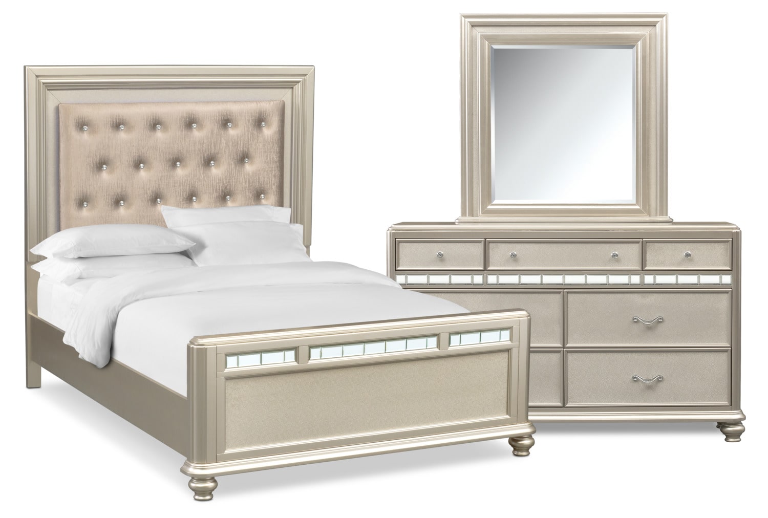 platinum bedroom set bob's furniture