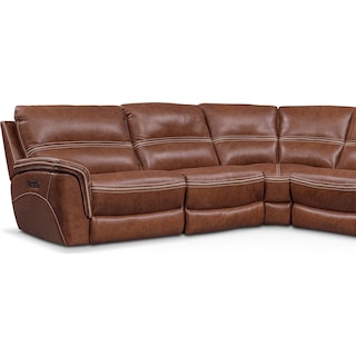 Reclining Sectionals Avanti 6 Piece Triple Reclining Sectional With 3 Seats