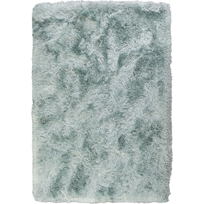 Rugs - Sparkle Shag Area Rug - Aqua Marine