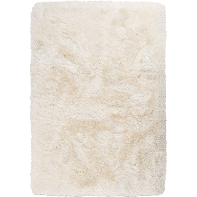 Sparkle Shag 5' x 8' Area Rug Pearl Value City Furniture and Mattresses
