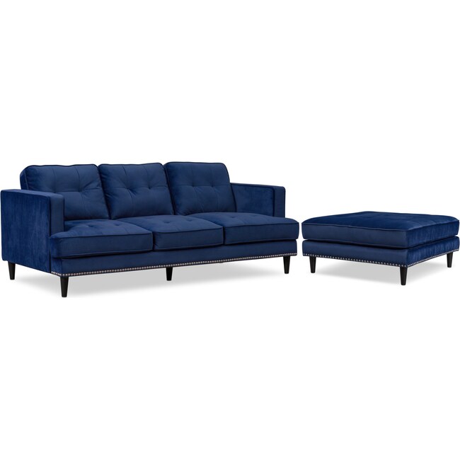 Parker Sofa And Ottoman Set Value City Furniture Mattresses Living Room Furniture Parker Sofa And Ottoman Set