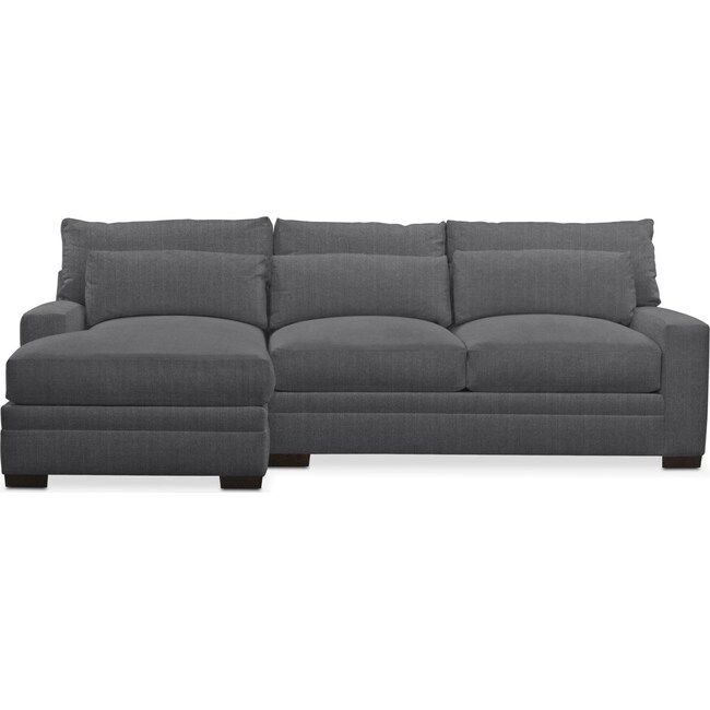 Living Room Furniture - Winston 2-Piece Sectional with Chaise
