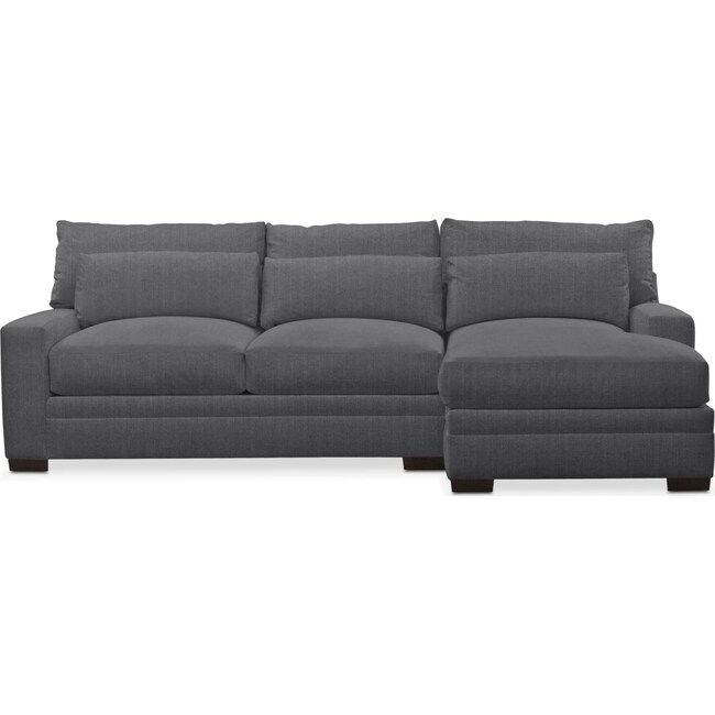 Living Room Furniture - Winston 2-Piece Sectional with Chaise