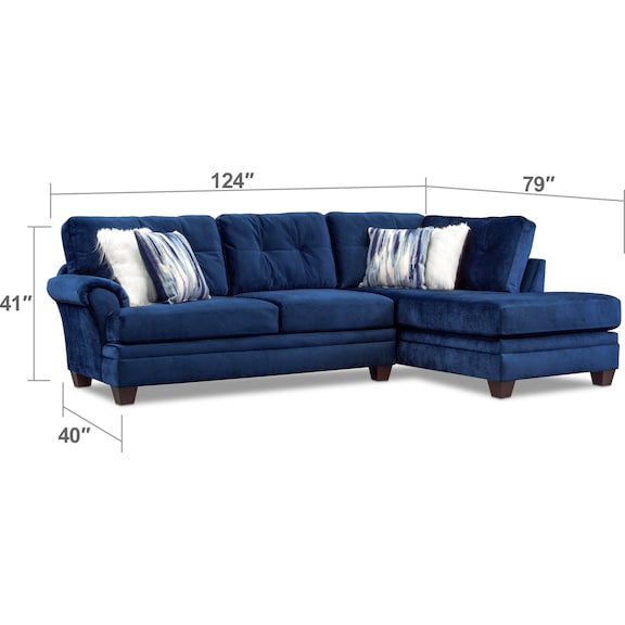Living Room Furniture - Cordelle 2-Piece Sectional + FREE OTTOMAN