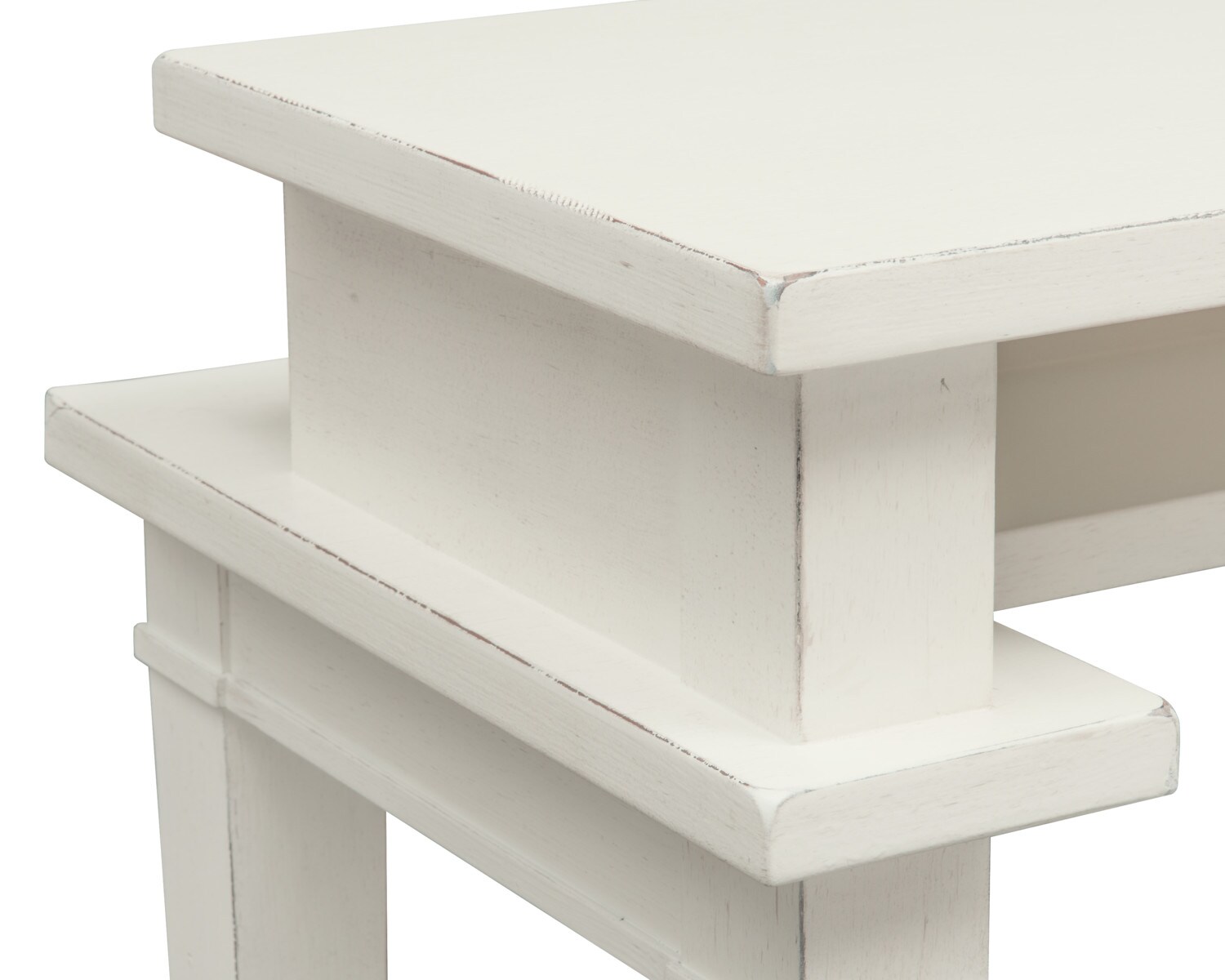 Waverly Sofa Table and 3 Stools White Value City Furniture and