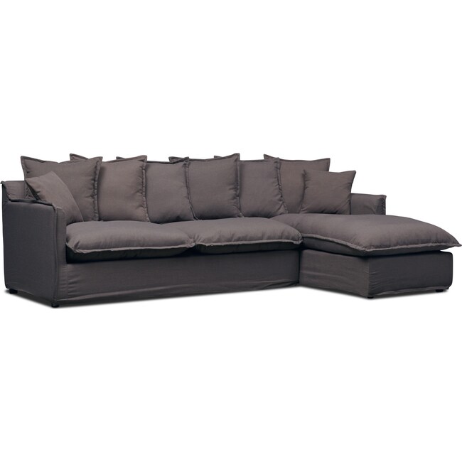 Living Room Furniture - Reid 2-Piece Sectional with Chaise