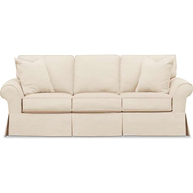 Sawyer Slipcover Sofa Value City Furniture And Mattresses