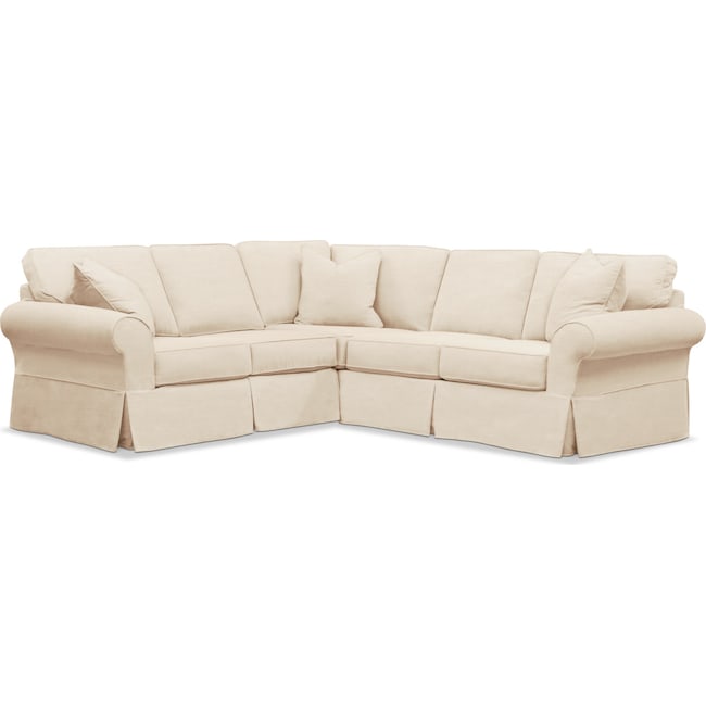 Living Room Furniture - Sawyer 2-Piece Small Slipcover Sectional