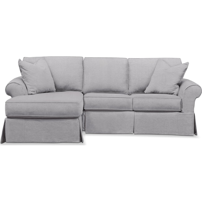 Living Room Furniture - Sawyer 2-Piece Small Slipcover Sectional with Chaise