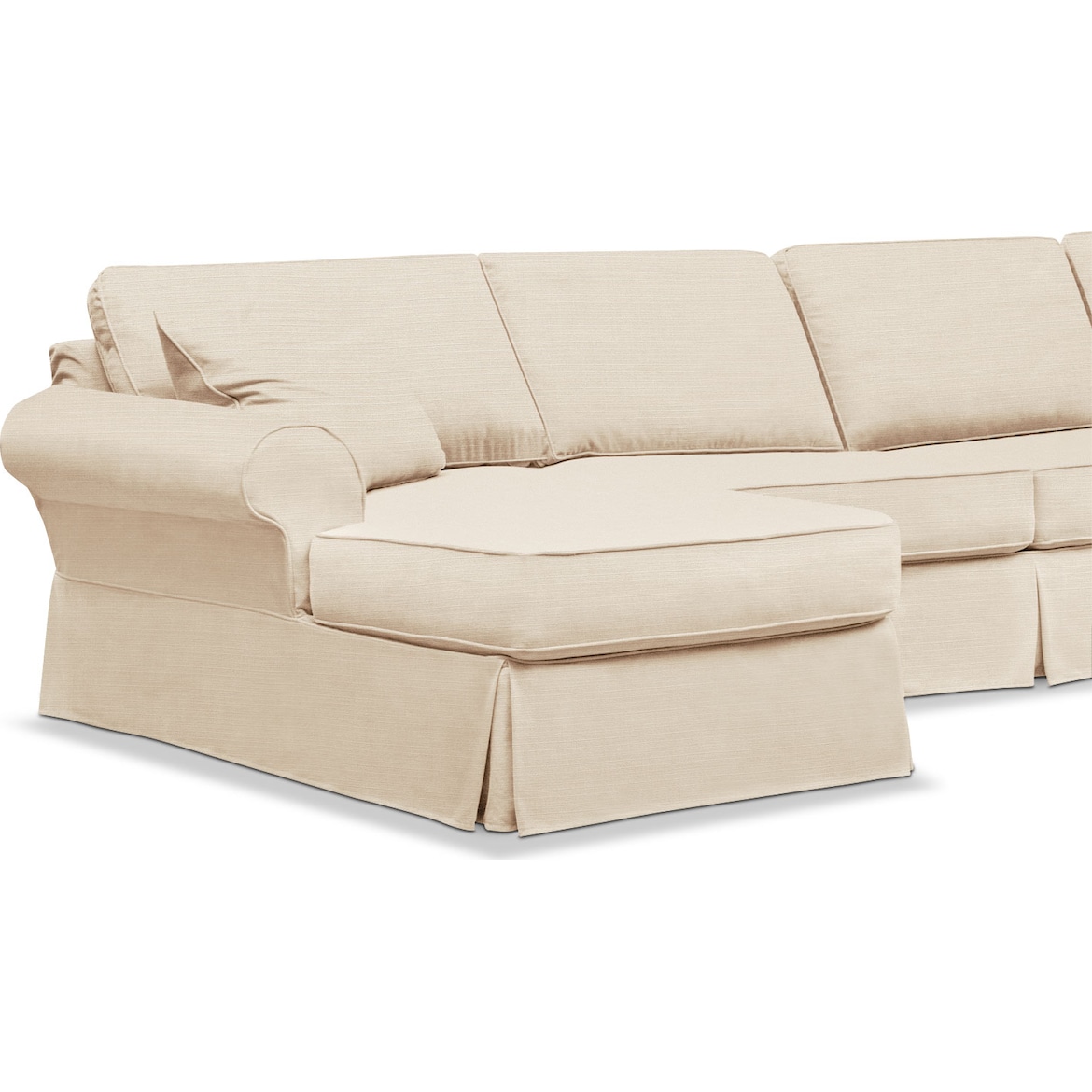 Sawyer 3 Piece Slipcover Sectional With Chaise Value City Next