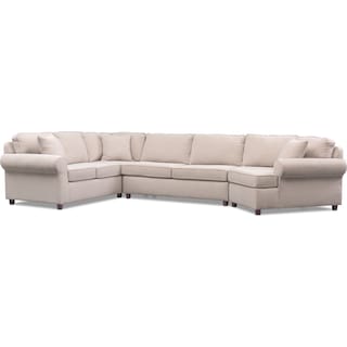 Sectional Sofas Value City Funiture Ashton 3 Piece Sectional With Cuddler
