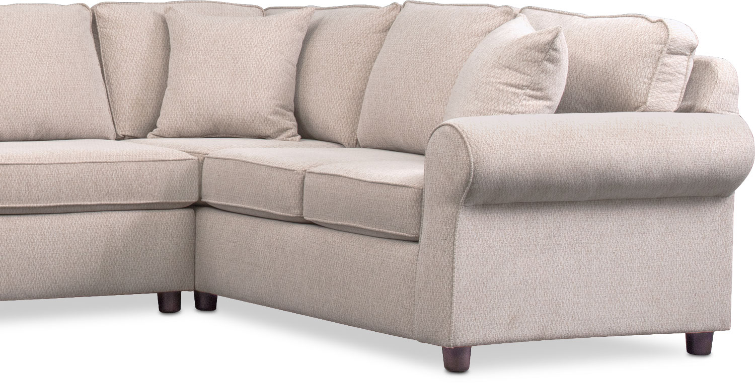 Ashton 3Piece Sectional with Chaise Value City Furniture and Mattresses