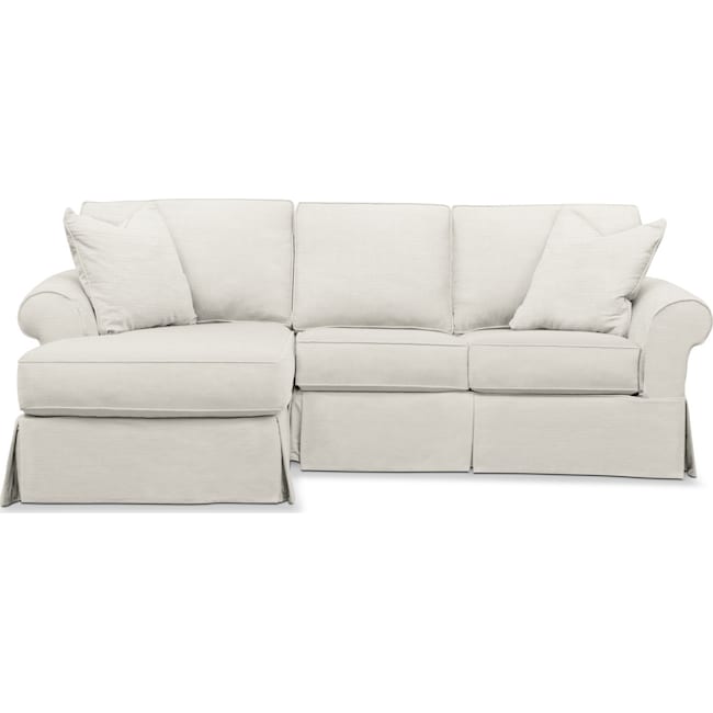 Living Room Furniture - Sawyer 2-Piece Small Slipcover Sectional with Chaise