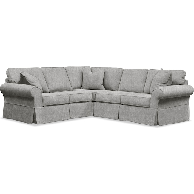 Living Room Furniture - Sawyer 2-Piece Small Slipcover Sectional