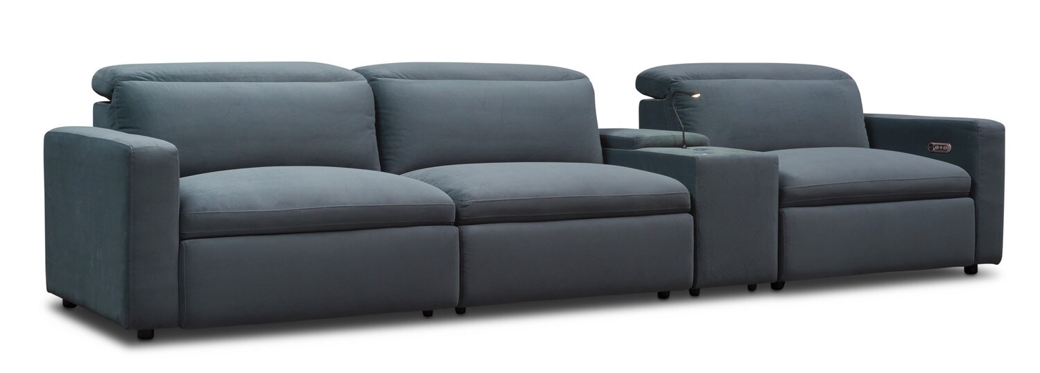 Happy 4 Piece Dual Power Reclining Sofa With Console Value City Happy 4 Piece Dual Power Reclining Sofa