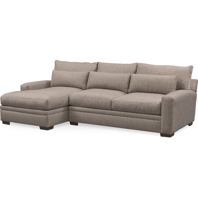 Living Room Furniture - Winston 2-Piece Sectional with Chaise