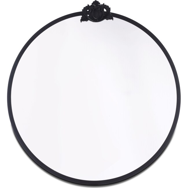 Home Accessories - Empire Round Mirror - Black