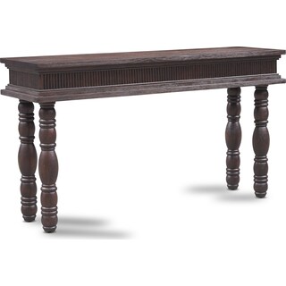 Sofa Console Tables Living Room Value City Farrah Sofa Table Brown