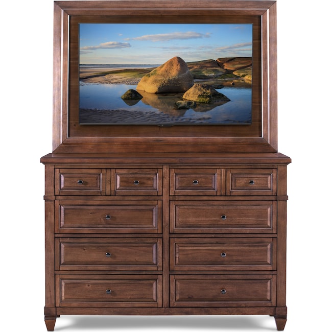 Bedroom Furniture - Rosalie Dresser with TV Mount