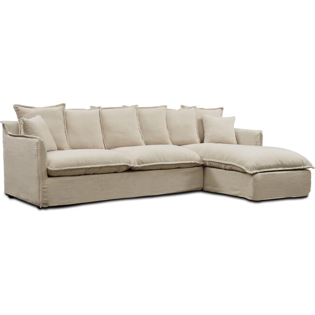 Living Room Furniture - Reid 2-Piece Sectional with Chaise
