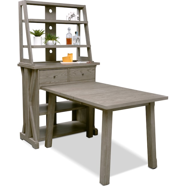 Dining Room Furniture - Maxton Counter-Height Dining Table with Media Hutch