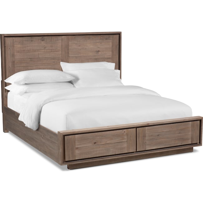 Henry 6 Piece Storage Bedroom Set With Nightstand Dresser And Mirror