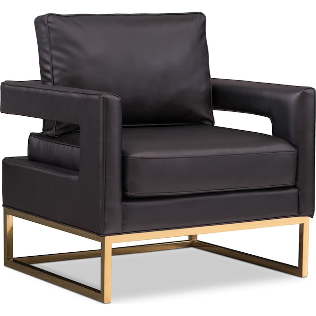 Bedroom Furniture - TOV Bright Eyed Accent Chair - Black