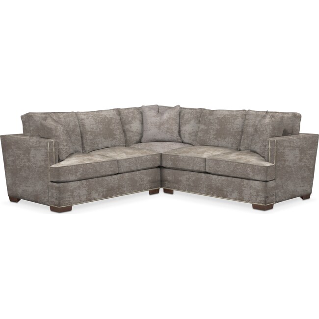 Living Room Furniture - Arden 2-Piece Sectional with Loveseat