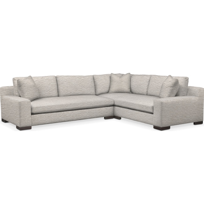 Living Room Furniture - Ethan 2-Piece Large Sectional