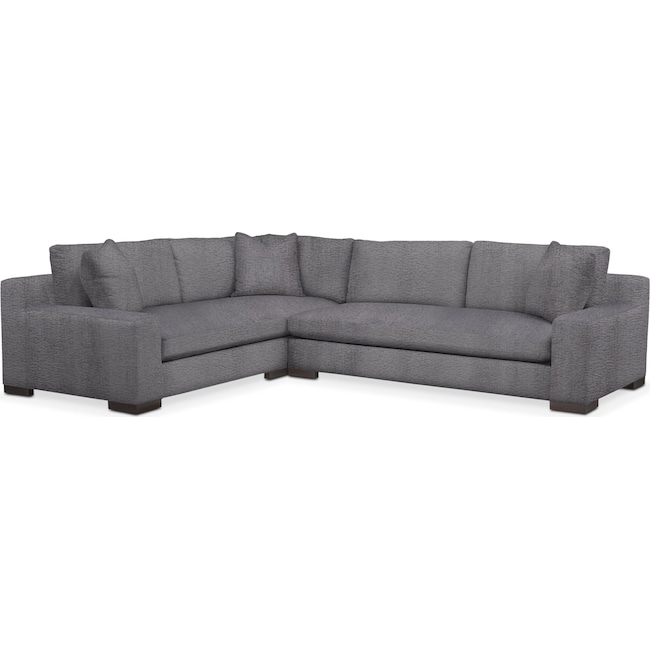 Living Room Furniture - Ethan 2-Piece Large Sectional