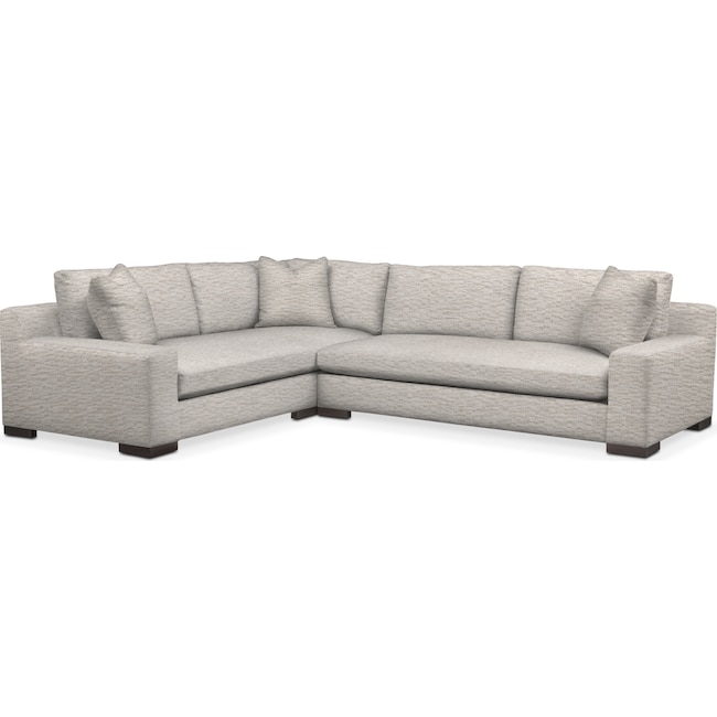 Living Room Furniture - Ethan 2-Piece Large Sectional