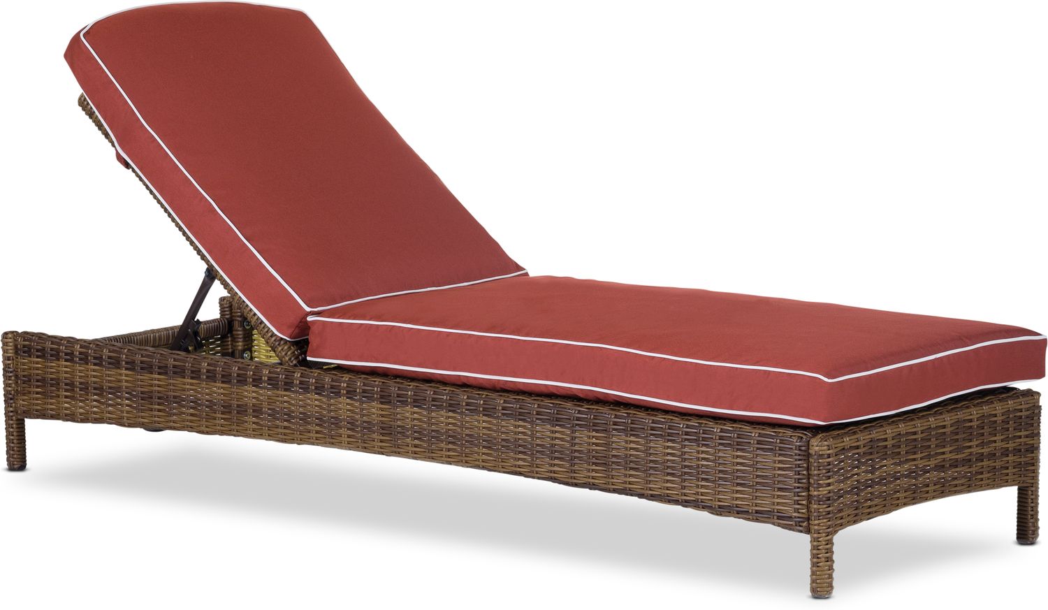Jonah Outdoor Chaise Lounge Sangria Value City Furniture And