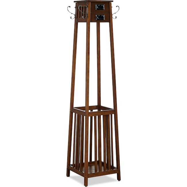 Accent and Occasional Furniture - Briggs Coat Rack - Brown