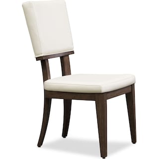 Dining Room Chairs Seating Value City Brooks Side Chair White