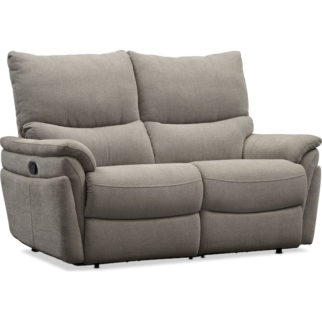 Living Room Furniture - Maddox Manual Reclining Loveseat