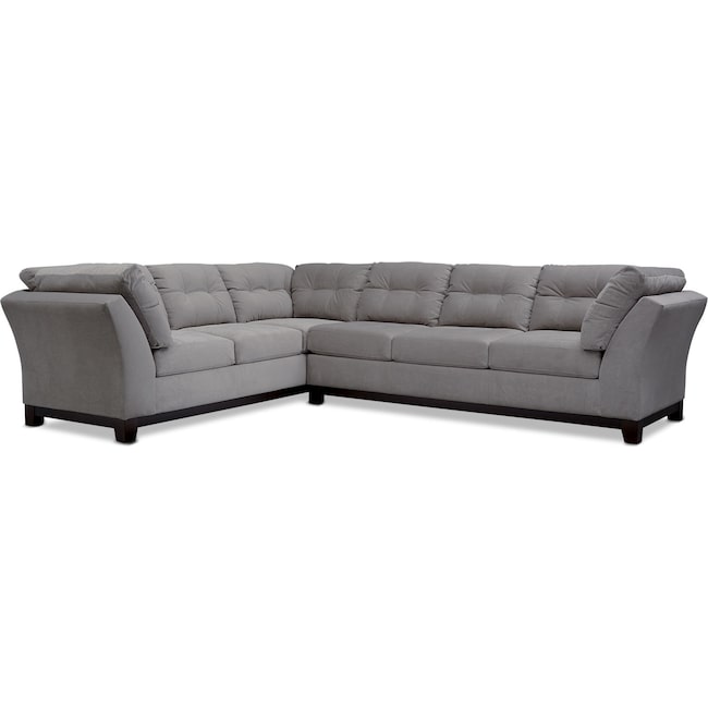Living Room Furniture - Sebring 2-Piece Sectional with Sofa