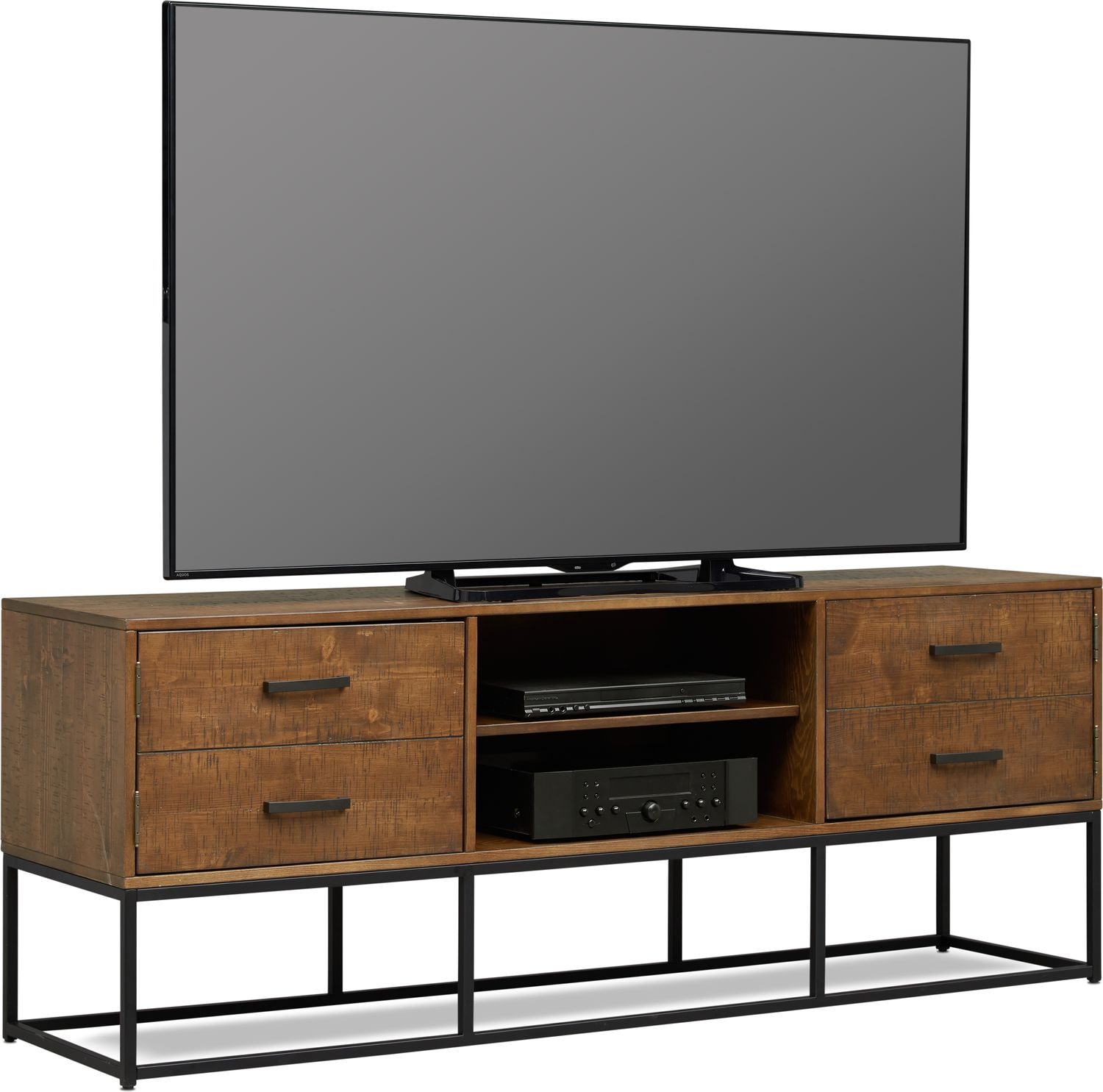 Carter Tv Stand Value City Furniture And Mattresses Image Of Item Carter 74 Tv Stand Pine